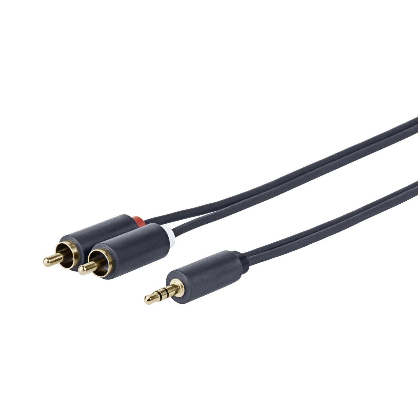 Cable de Audio Vivolink 3.5mm a 2 X RCA M-M de Alta Calidad
