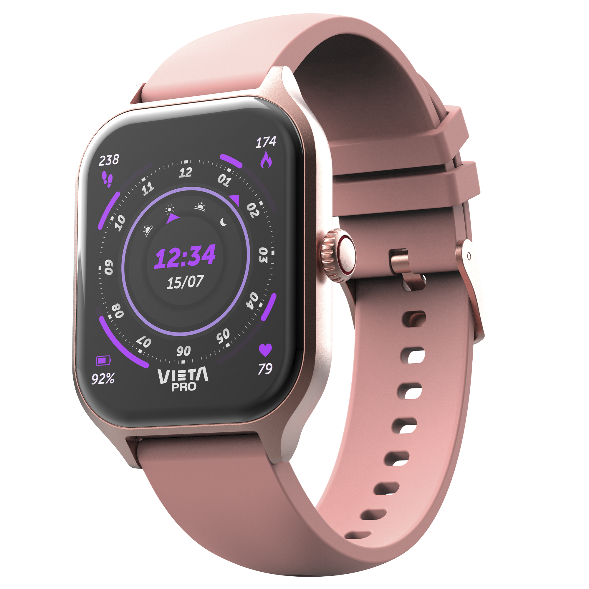Vieta Pro Smartwatch deportivo con Pantalla de 1,75'' ,Llamadas Bluetooth, Batería 7 días, Monitor de Sueño, Compatible con Apple y Android | Reloj inteligente Go 3