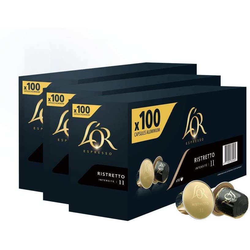 L'OR cápsulas de café Ristretto intensidad 11 (caja de 300 cápsulas)