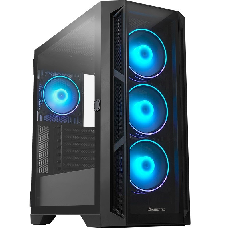Chieftec apex ga-01b-tg-op atx midi tower black