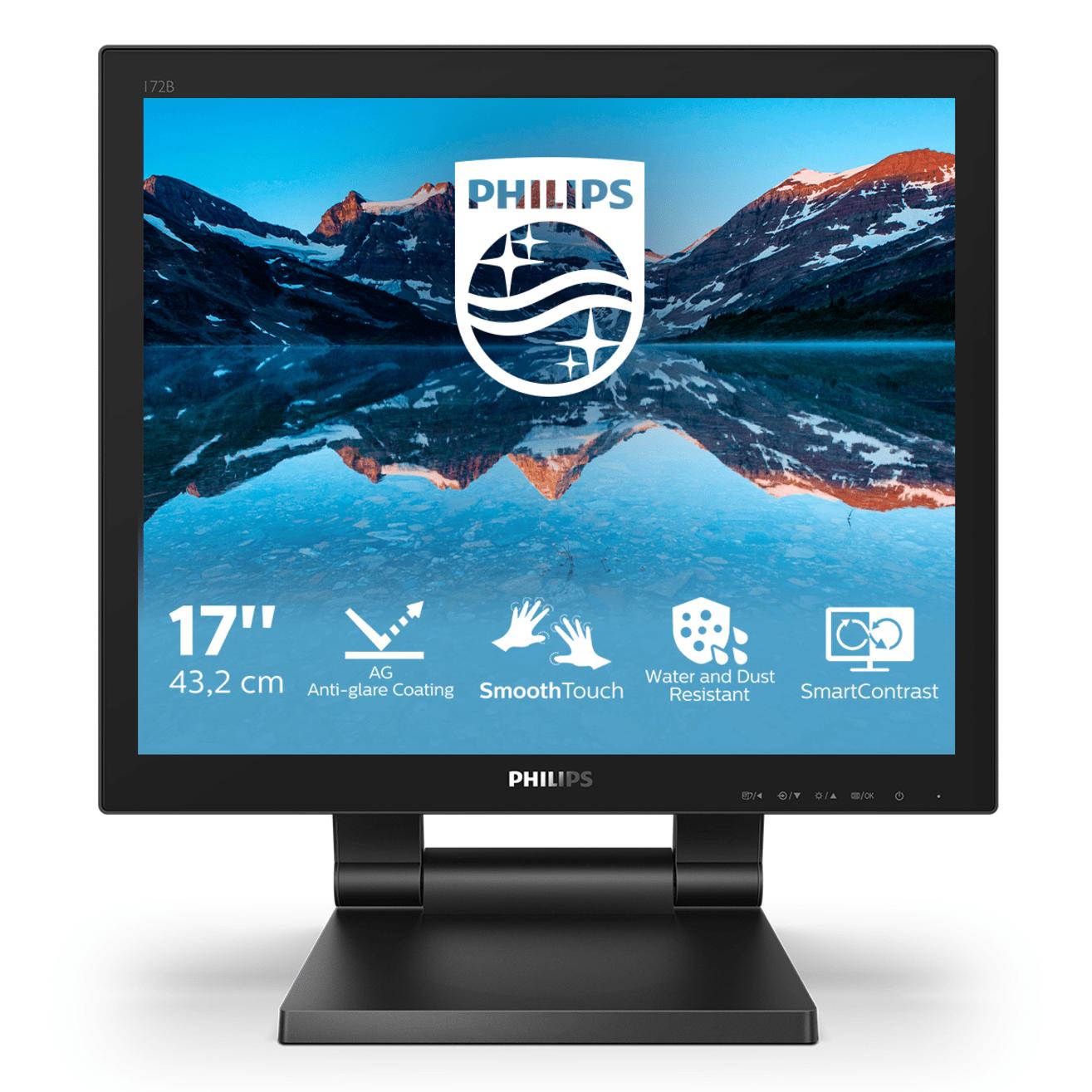 Philips B Line 172B9TL - 17" Touch Screen LED Monitor with Portable Design for Enhanced Usability