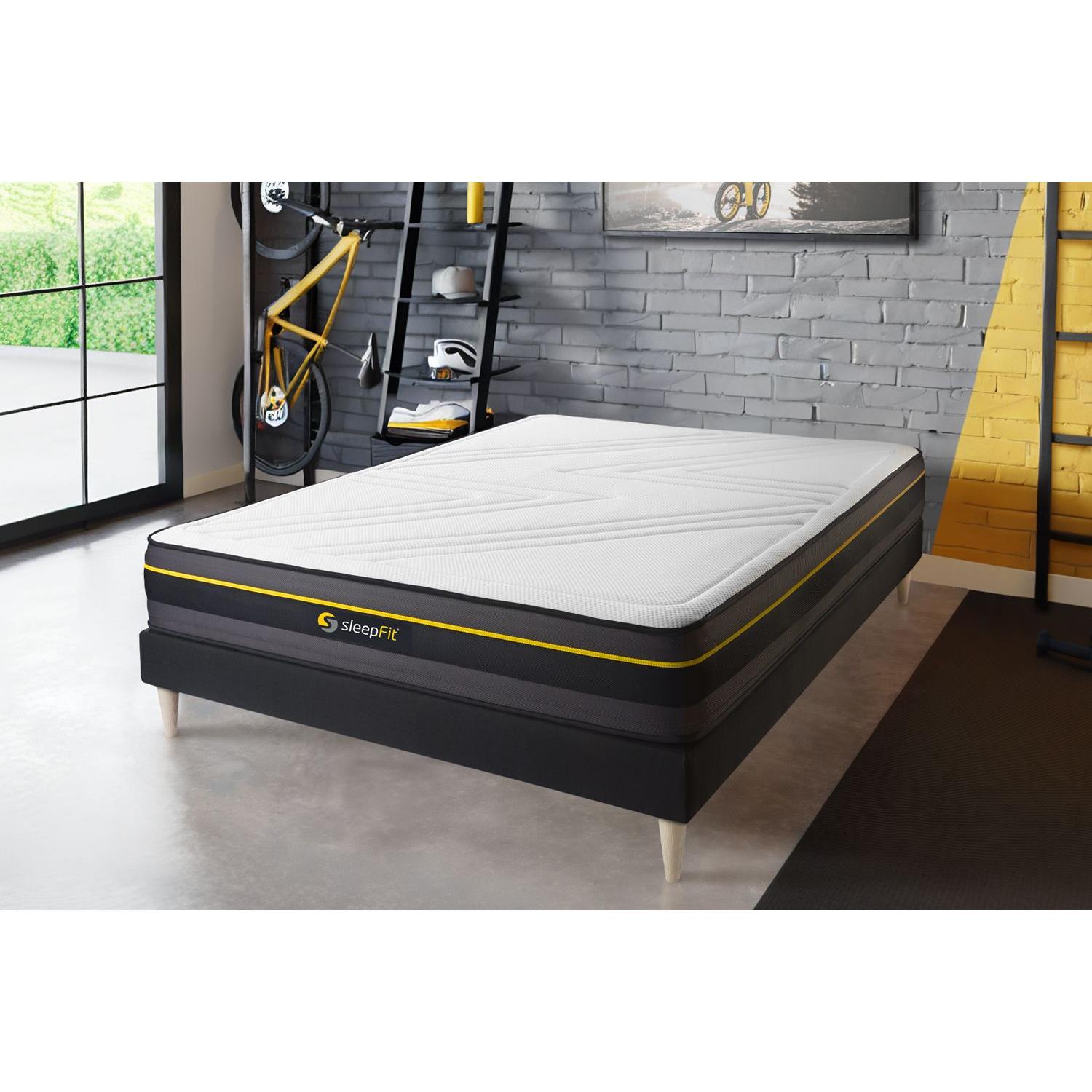 Pack colchón ACTIVE 120x210cm + Somier multiláminas, espuma viscoelástica , 5 zonas de confort