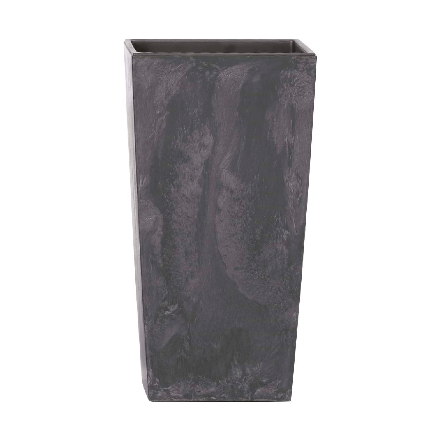 Prosperplast Maceta Alta 16,3 L Urbi Square Effect Plástico Terracota