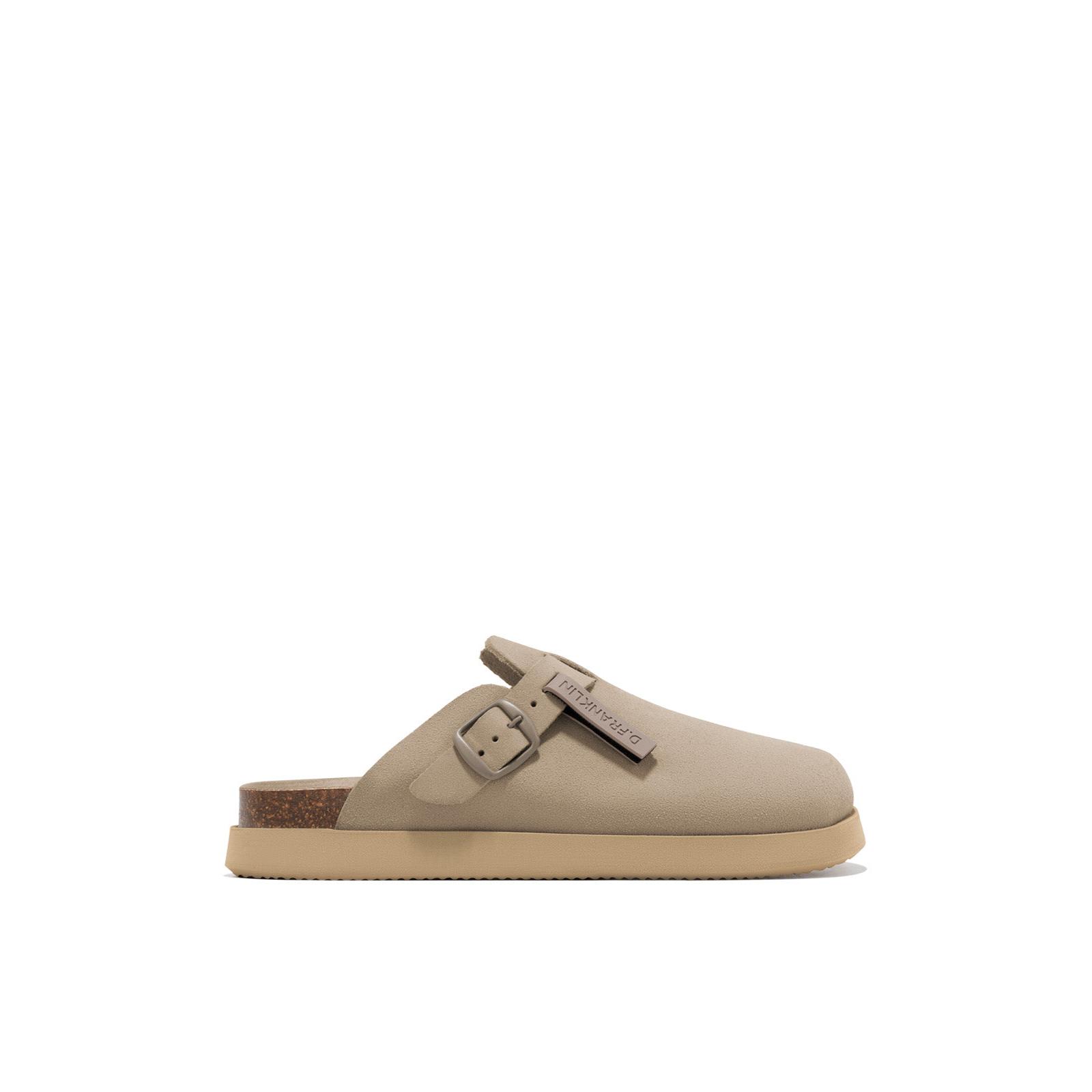 D.Franklin Zuecos de Mujer Cierre Hebilla Negra Vibe Clog - Sandalias deportivas planas cómodas para verano
