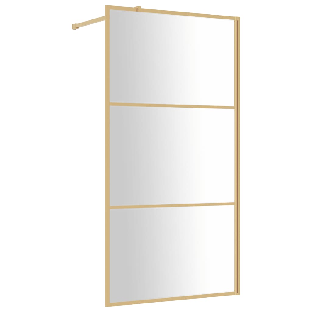 vidaXL Mampara de Ducha Accesible Vidrio ESG 100x195 cm Baño Partición Color Negro,  Rojo,  Dorado y mas