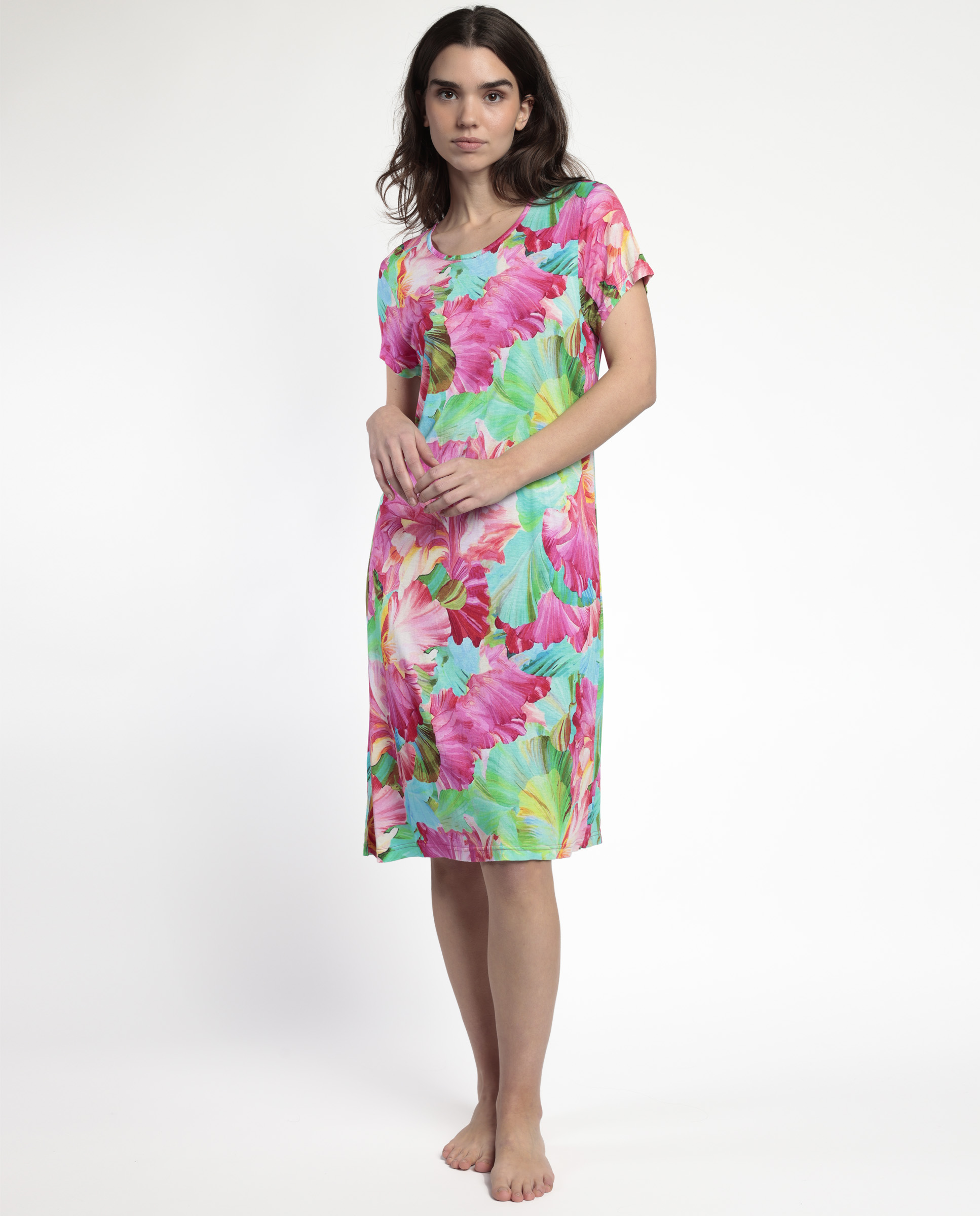 ADMAS GARDEN Camisola Manga Corta Bright Flowers para Mujer