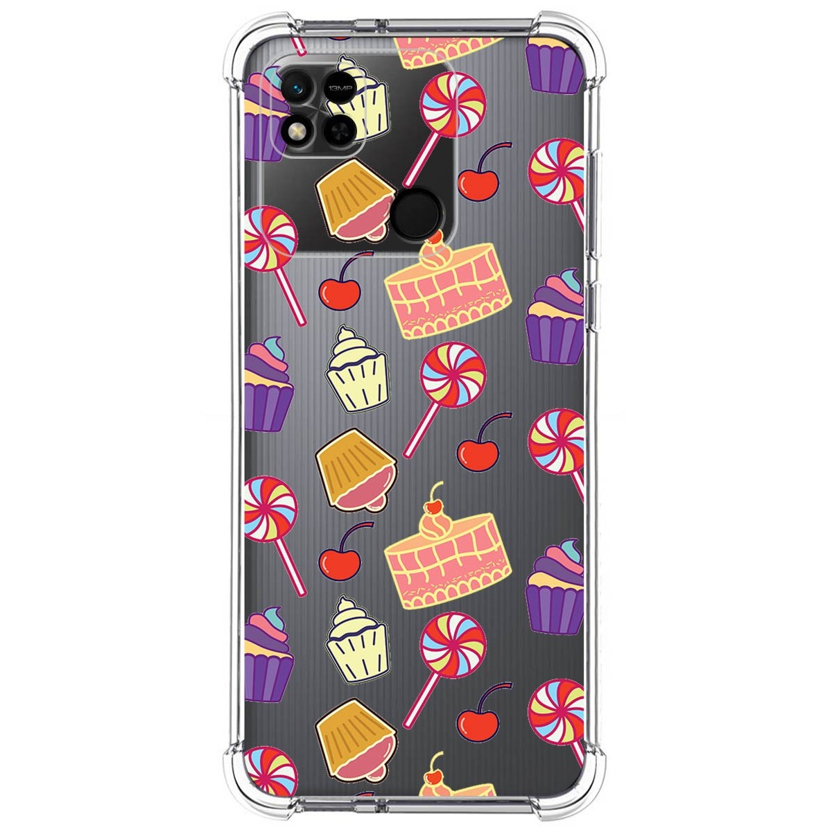 Funda Silicona Antigolpes para Xiaomi Redmi 10A diseño Dulces 01 Dibujos