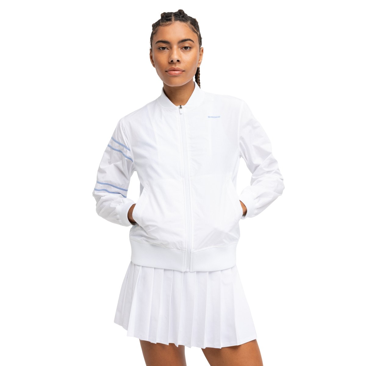 SIROKO - Chaqueta de Tenis para mujer Siroko Backhand White_