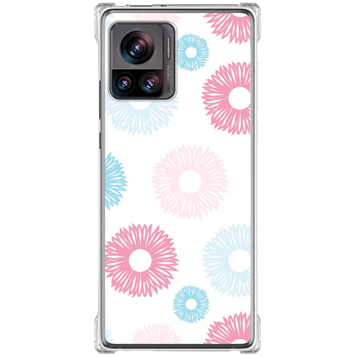 Funda Silicona Antigolpes para Motorola Edge 30 Ultra 5G diseño Flores 06 Dibujos