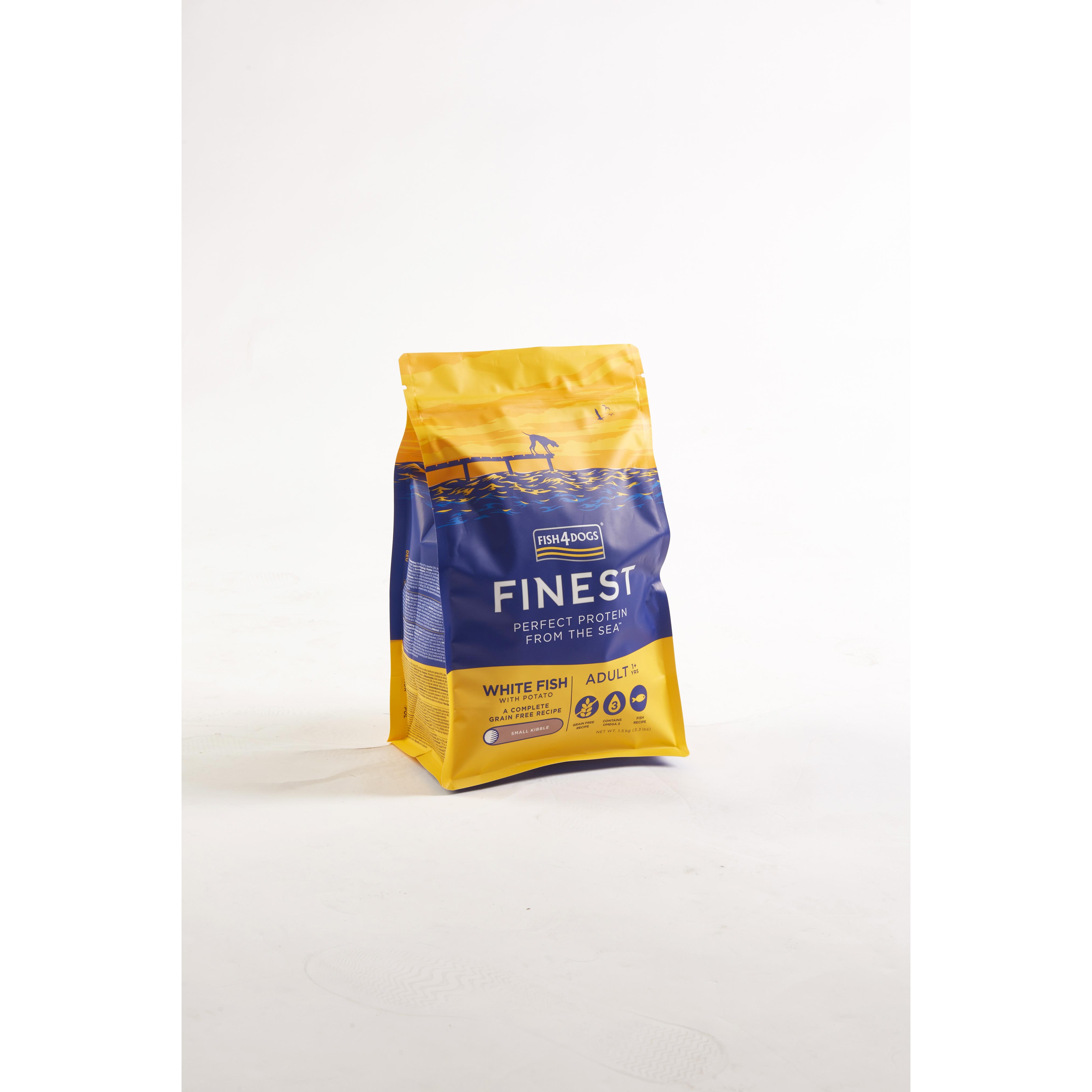 Fish4Dogs Pienso razas pequeñas sin cereales – Pescado blanco y patata