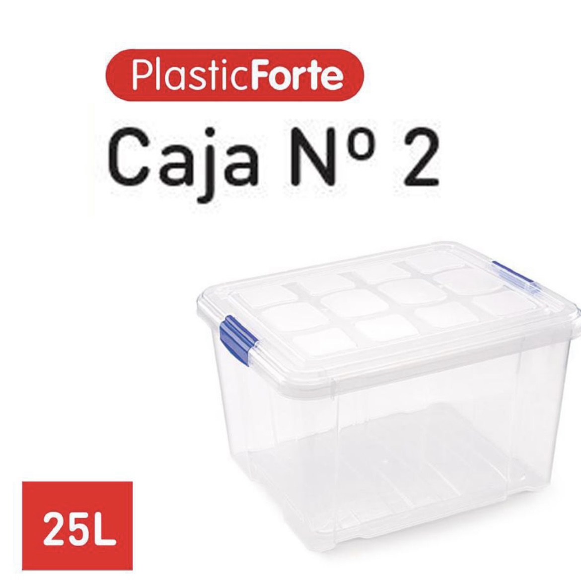 Nº 2 Caja de almacenaje 25 litros - Plastic Forte
