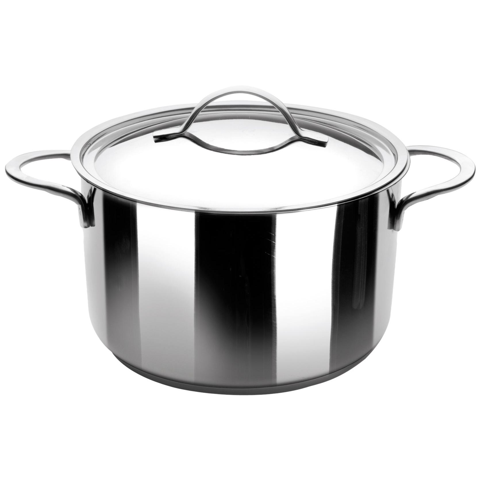 IBILI - Olla con tapa noah, 32 cms, Acero inoxidable 18/10, Apta para induccion