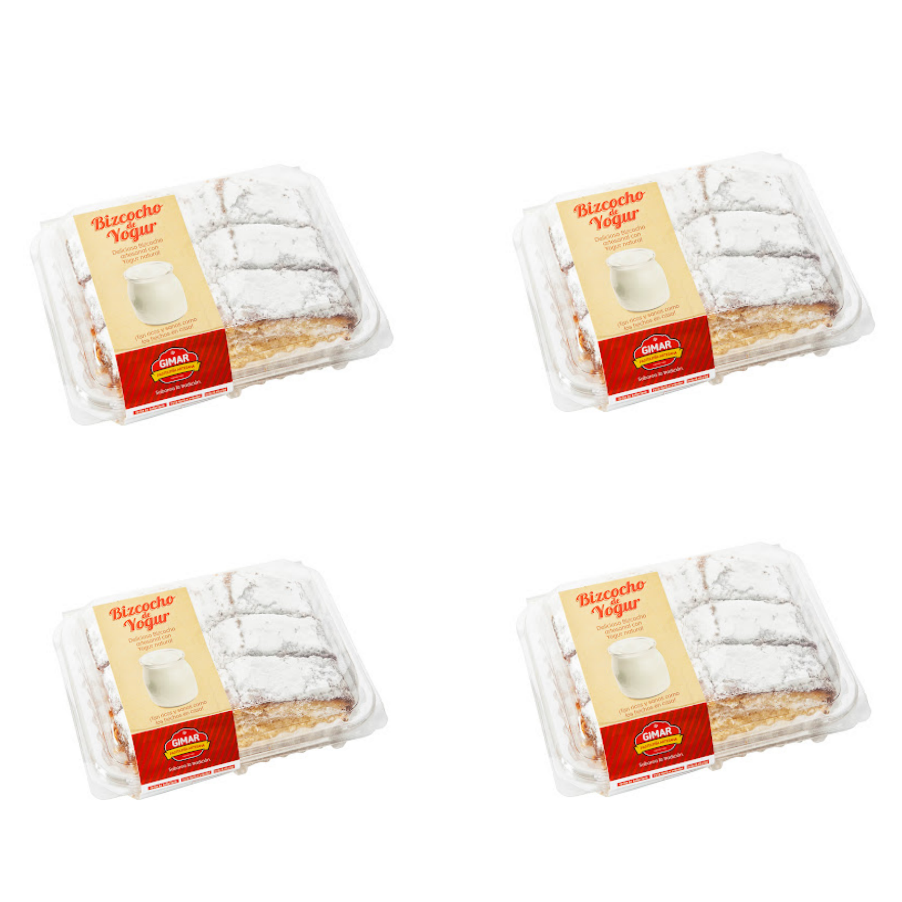 Bizcochos Artesanos Gimar - Pack 4 Bizcochos. Nueces - Manzana - Zanahoria - Yogurt - Pack 4 Bizcochos GIMAR