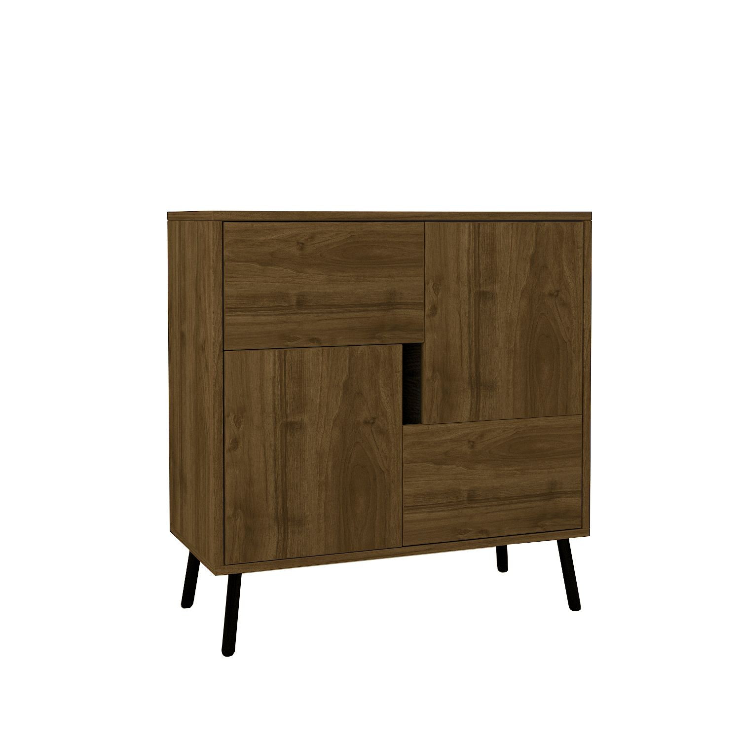 Habitat y Jardin - Aparador de madera "Darien" - 76 x 35 x 79 cm - Marrón
