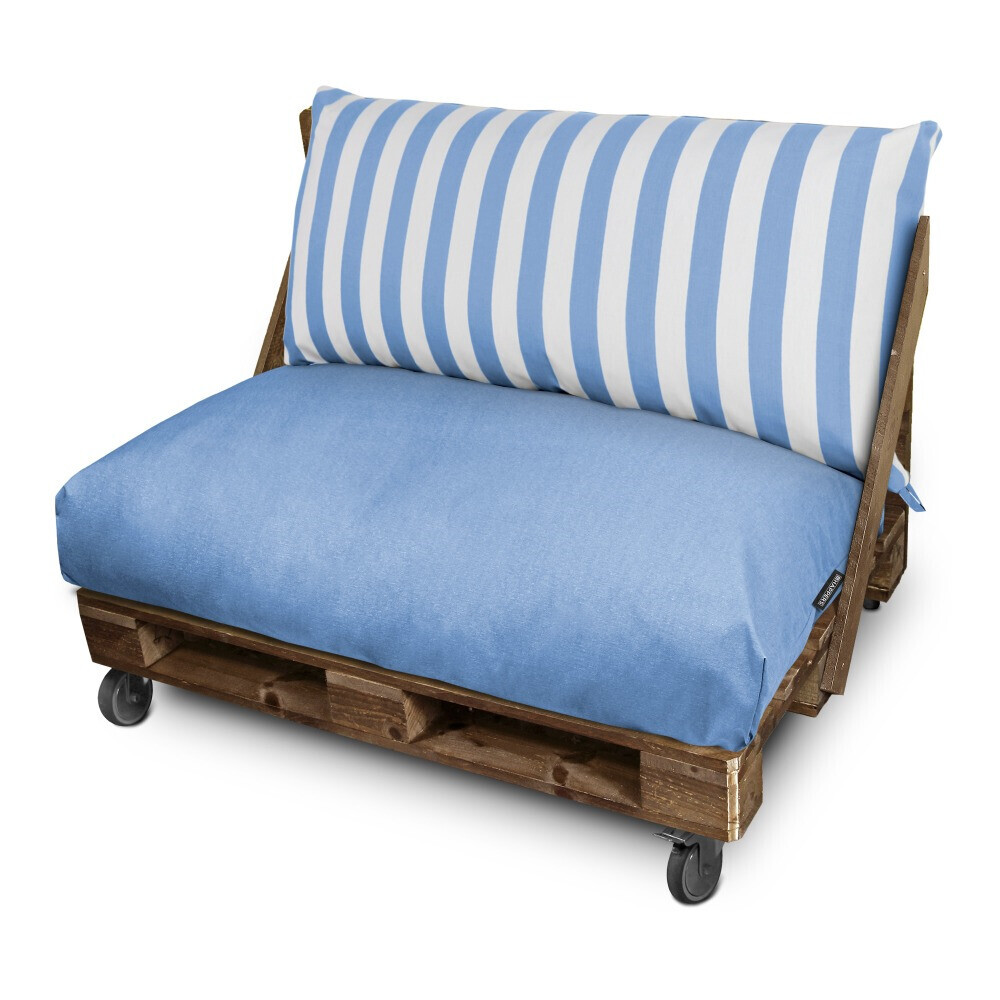 Cojín para Palets Toldotex Azul Cielo HAPPERS - Cómodo, ligero y resistente. Make it Happers®