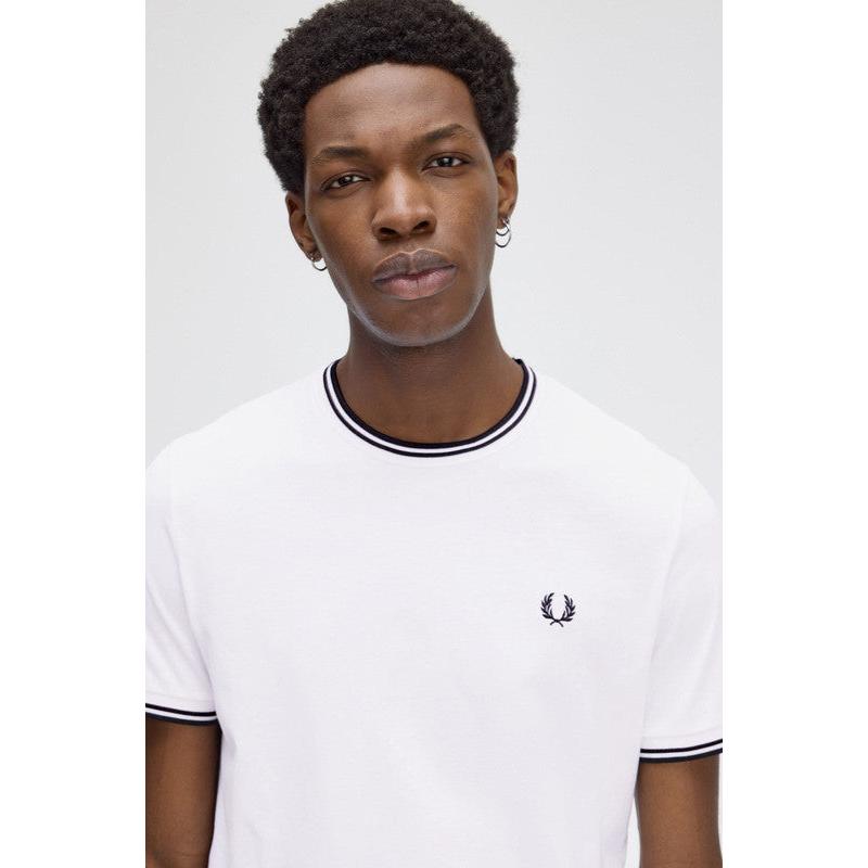 Fred Perry Camiseta M1588 Blanca