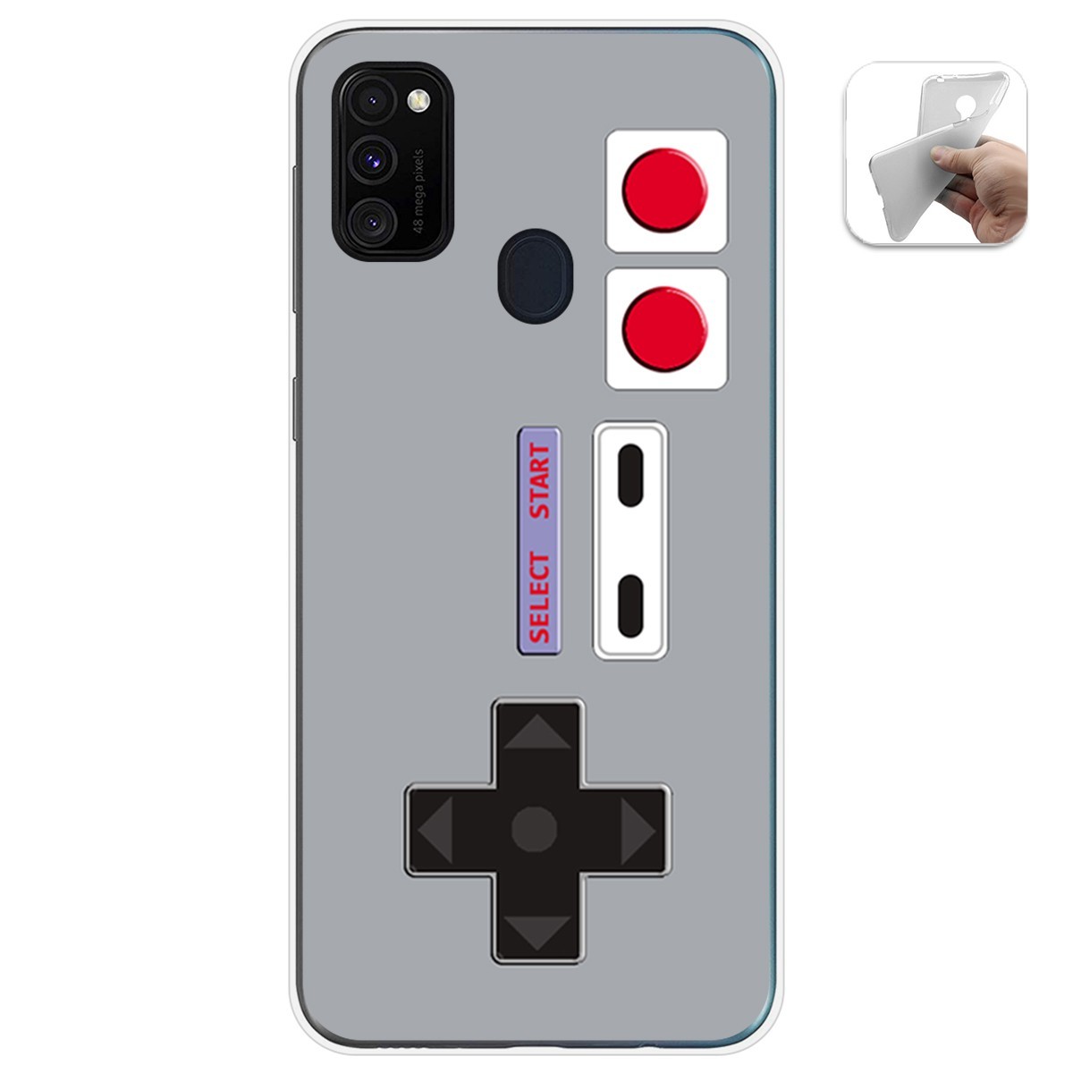 Tumundosmartphone Funda Gel Tpu para Samsung Galaxy M30s / M21 diseño Consola Dibujos