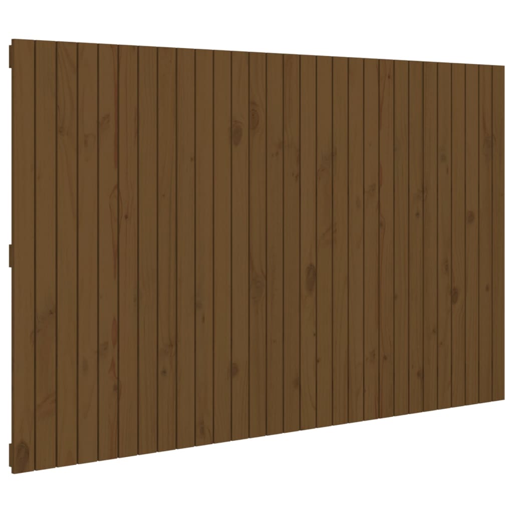 vidaXL Cabecero de cama de pared madera maciza pino 185x3x110cm