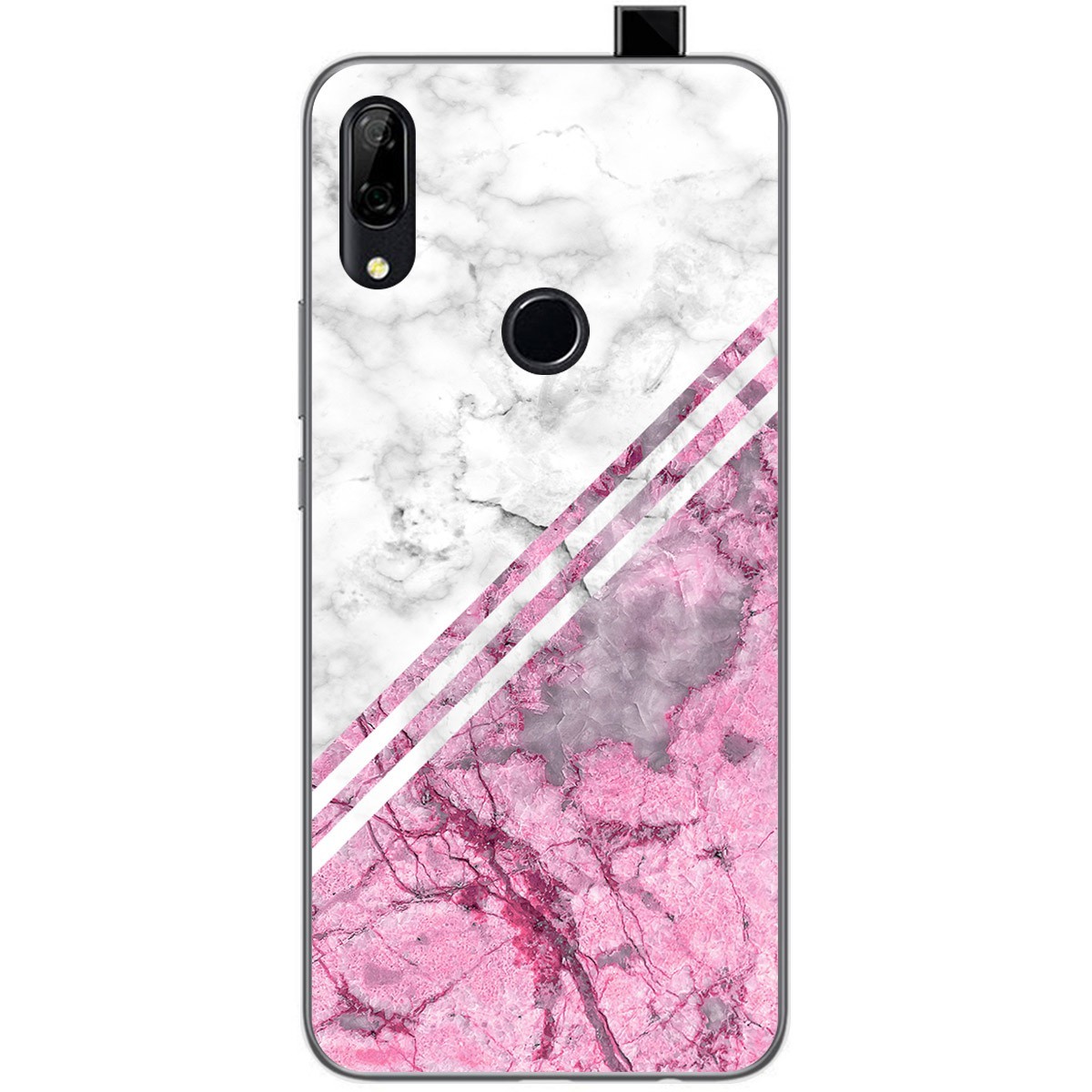 Tumundosmartphone Funda Gel Tpu para Huawei P Smart Z diseño Mármol 03 Dibujos