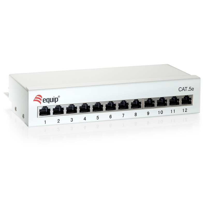 Equipment 227362 Desktop patch panel 12 ports cat 6