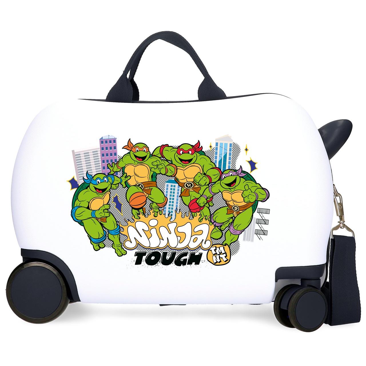 Maleta infantil Tortugas Ninja attack blanco 45x31x20 cm
