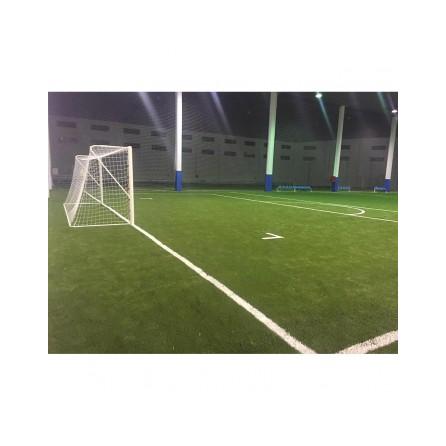 JUEGO PORTERÍAS FÚTBOL 11 METÁLICAS FIJAS TUBO 100 MM REGLAMENTARIAS SOFTEE EQUIPMENT