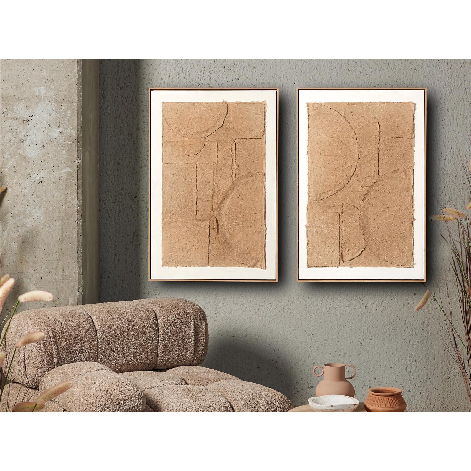 Cuadro abst. fig. geometric. superpuestas c/marco 60x90 cms. s/2 60x5x90 cms. El mejor complemento para tu hogar.