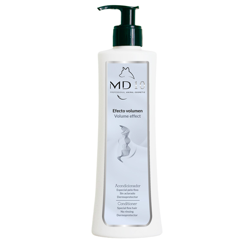 Acondicionador para Perros Efecto Volumen - Fórmula muy Concentrada - Dermoprotector con Vitamina D-Pantenol - Desenreda y Da Volumen Moderado - Ideal para Pelo Fino - 300 ml - MD10
