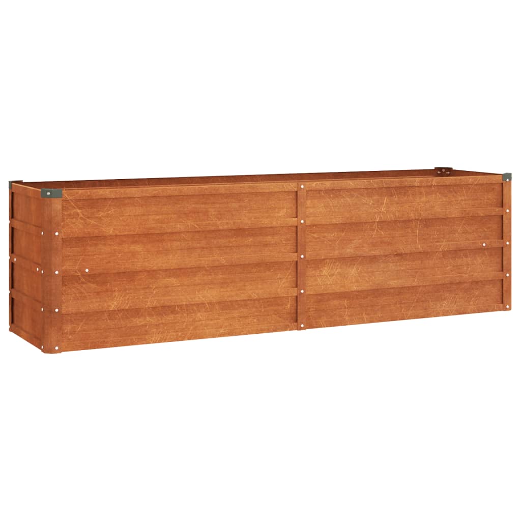 vidaXL Arriate oxidado de acero corten Dimensiones 100 x 40 x 45 cm,  100 x 40 x 77 cm,  160 x 40 x 45 cm y mas