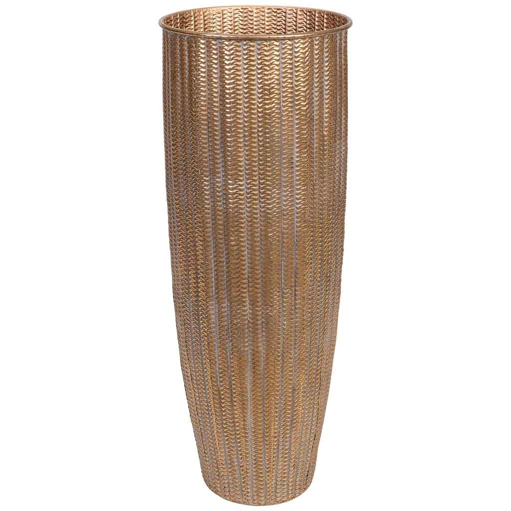 Wonderlust Deco - Macetero de metal dorado 41.5x41.5x100h cm Dorado 41.5x41.5x100h cm