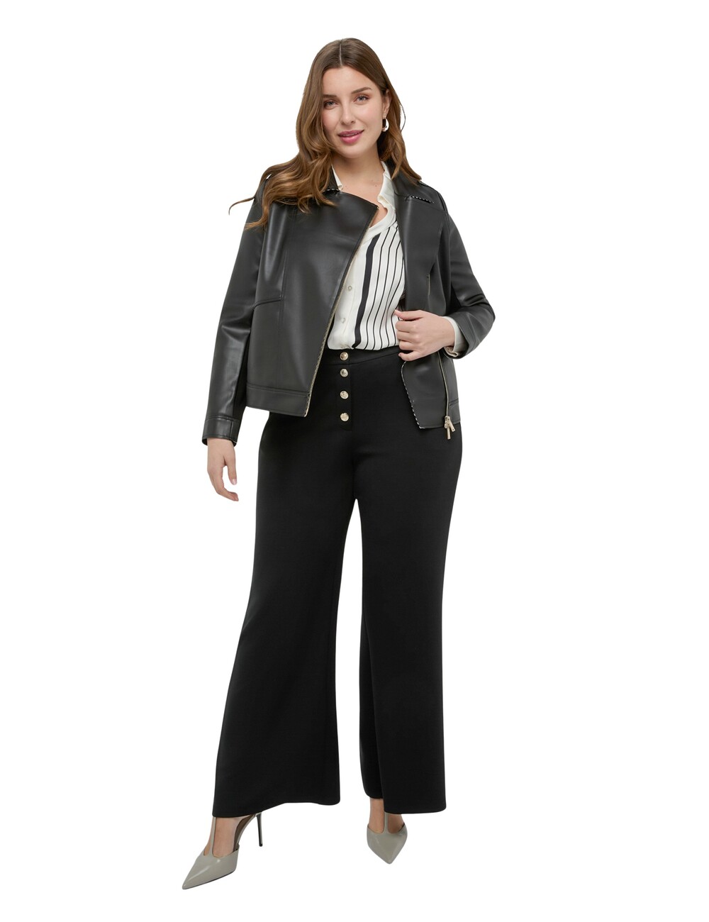 Fiorella Rubino - Pantalones Wide Leg en tejido scuba