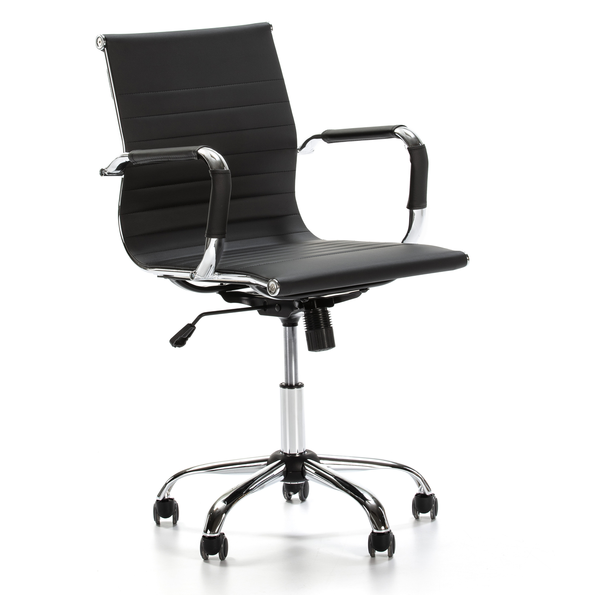 VS Venta-Stock Sillón de Oficina Croma reclinable, Piel sintética, Altura Ajustable