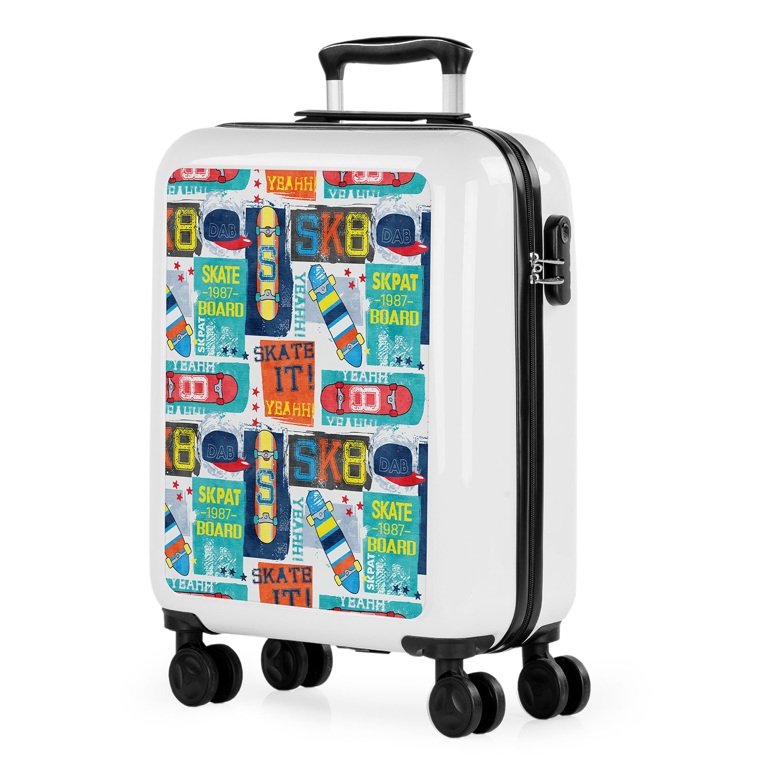 Skpat - Maletas De Viaje Cabina 55X40x20 - Maletas Viaje Cabina 4 Ruedas. Maleta De Cabina Ligera. Maletas De Viaje Infantiles. Maletas Cabina Con Candado Combinacion 132650