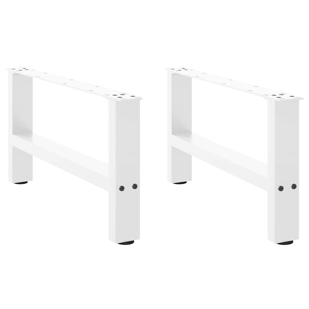 vidaXL Patas para mesa de centro (2 unidades, 70 x 30-31 cm, acero)