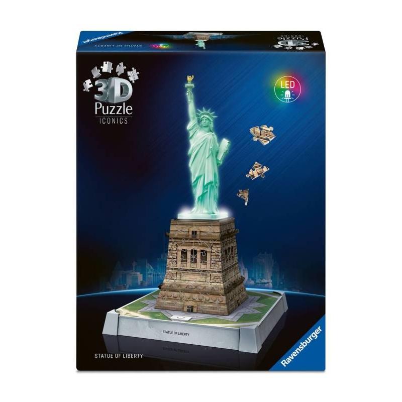 RAVENSBURGER PUZZLE 3D ICONICS ESTATUA DE LA LIBERTAD