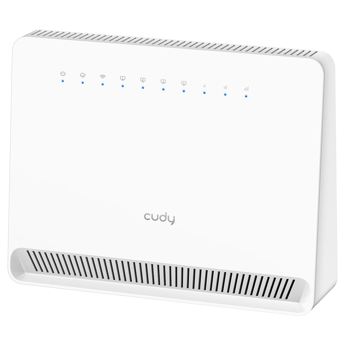 Cudy Nuevo enrutador WiFi 4G LTE N300 con ranura para tarjeta de voz y SIM, 4 puertos Ethernet, antenas internas, puerto RJ11, servidor VPN y cliente, LT400V