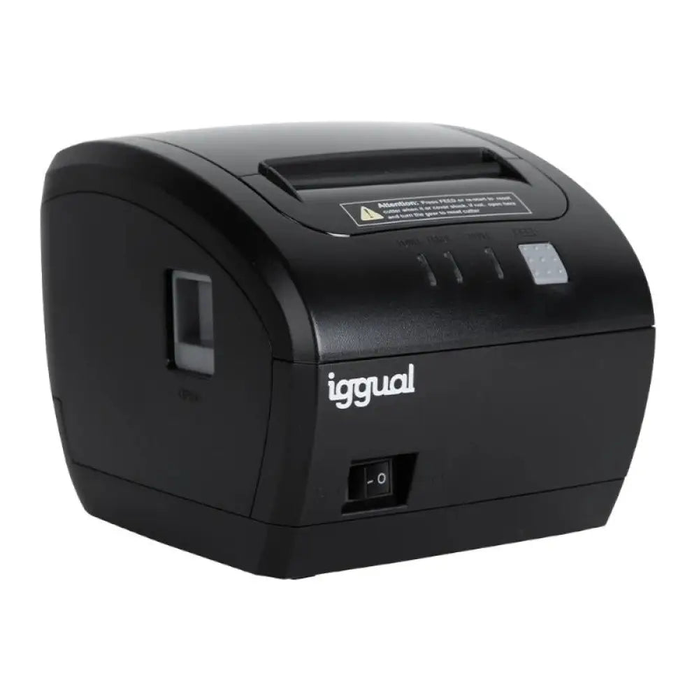 Iggual TP EASY 80 Impresora Térmica de Tickets USB/RJ11 Negra