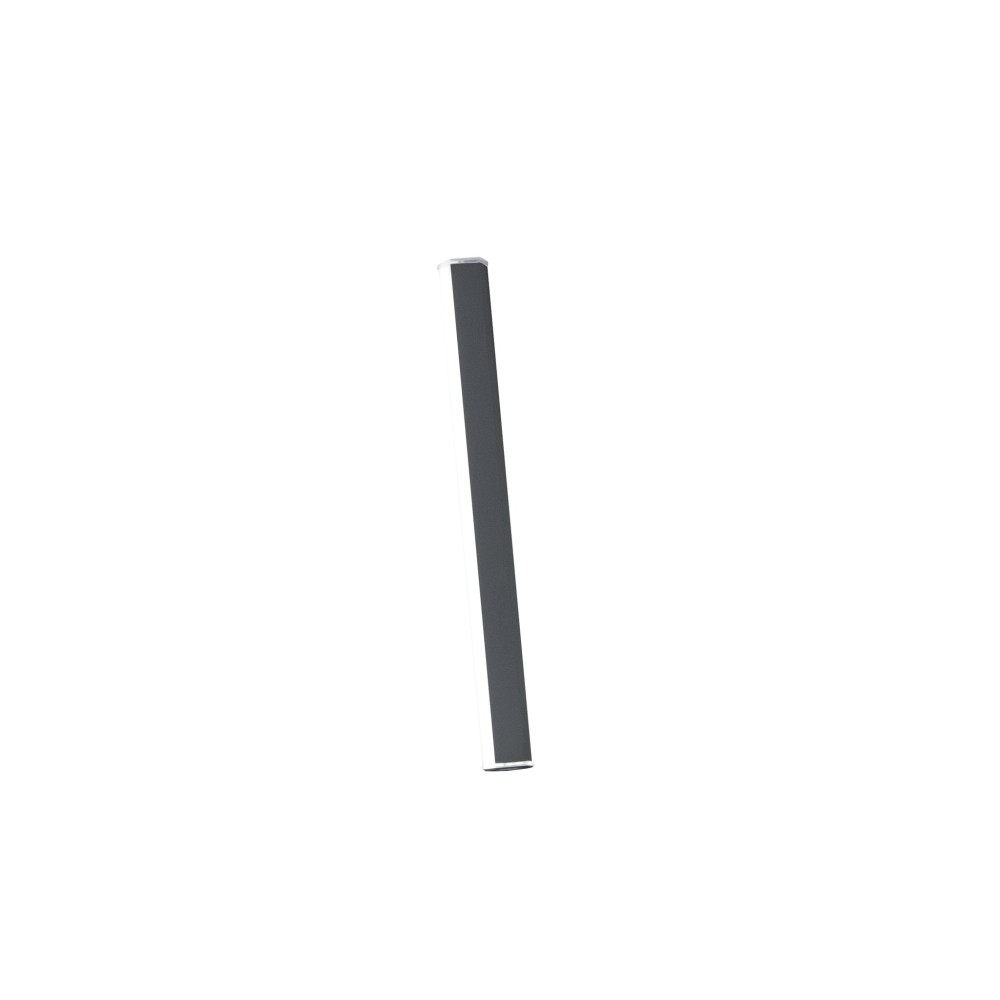 Pencil - Módulo de luz a batería Zafferano, pequeño, portátil y recargable, IP65, regulador táctil, altura 50 cm, gris oscuro