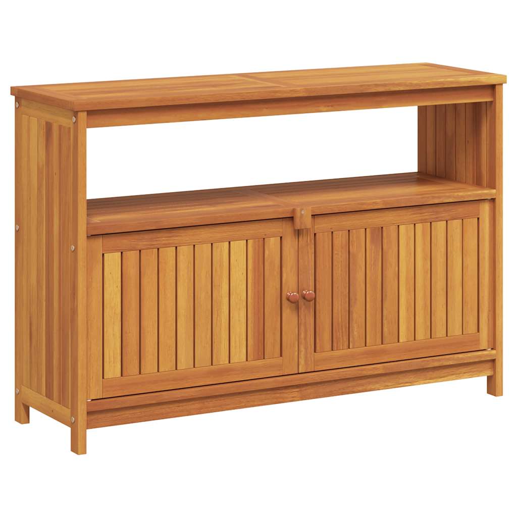 vidaXL Mesa consola de jardín madera maciza acacia 110x35x75 cm