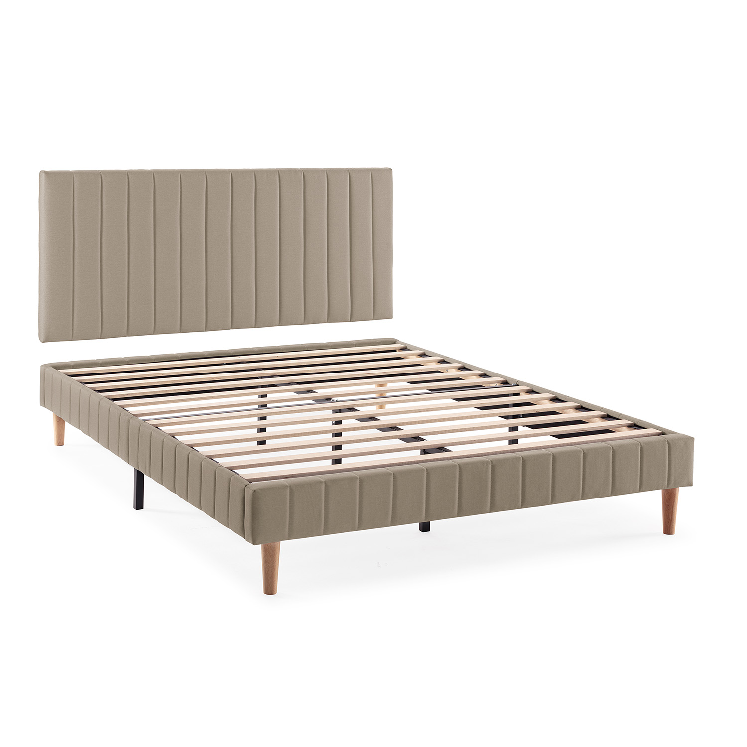 VS Venta-Stock Base tapizada + cabecero Eris Beige