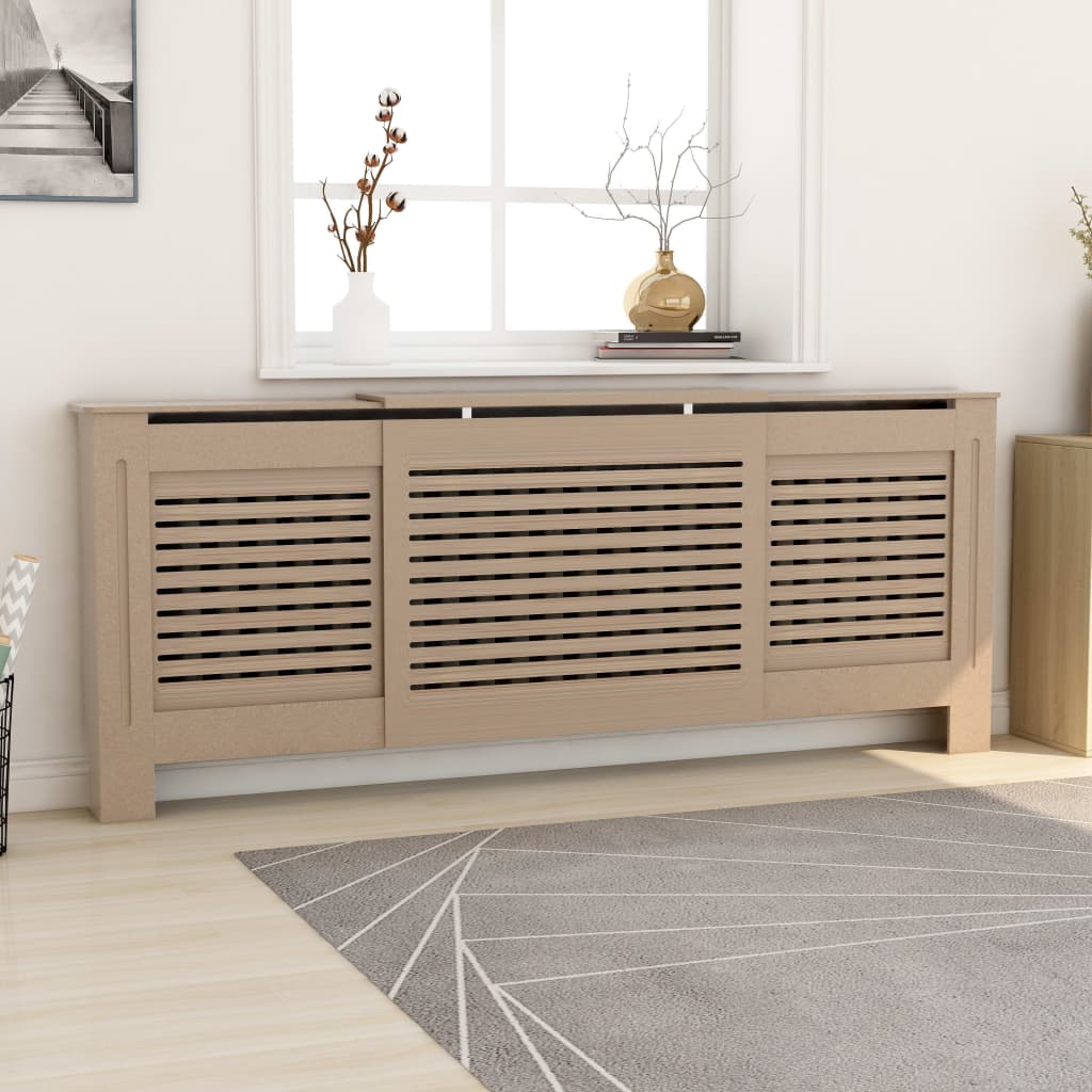 Cubierta para Radiador Estante Armario de Calentador Calefacción MDF Color Marrón,  Blanco,  Gris y mas