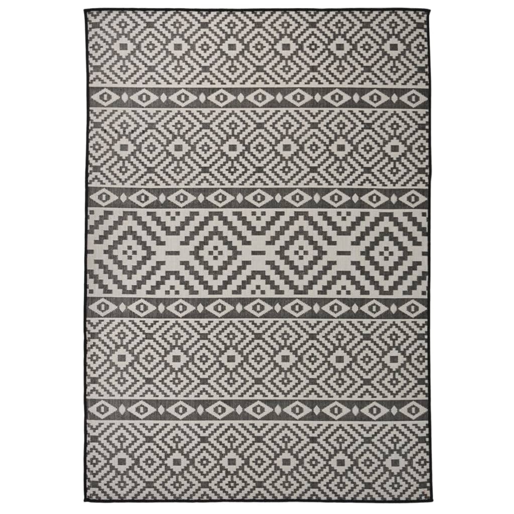 vidaXL Alfombra de exterior de tejido plano 140x200 cm Multicolor