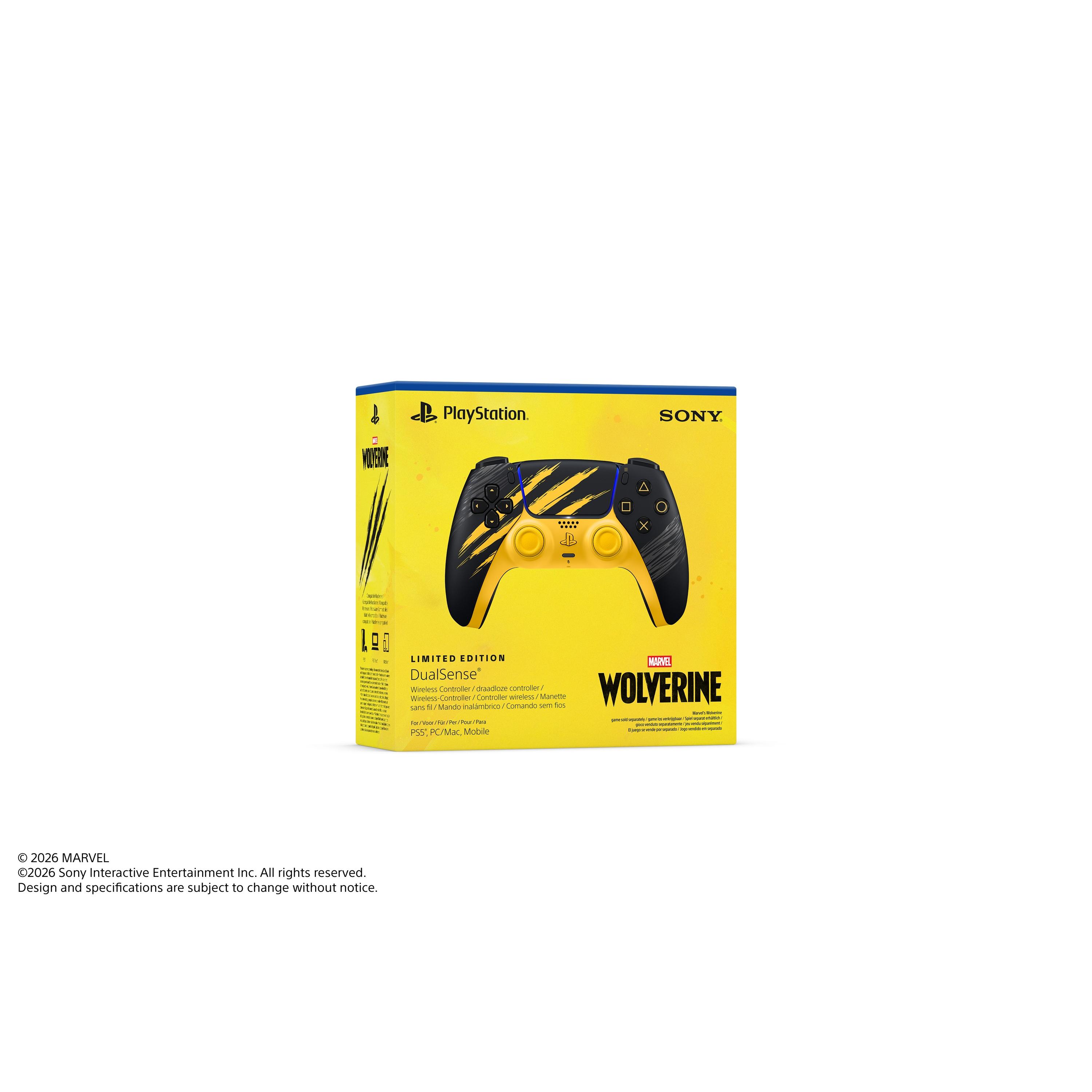 DUALSENSE PS5 MARVEL WOLVERINE BATTLE YELLOW EDLIM