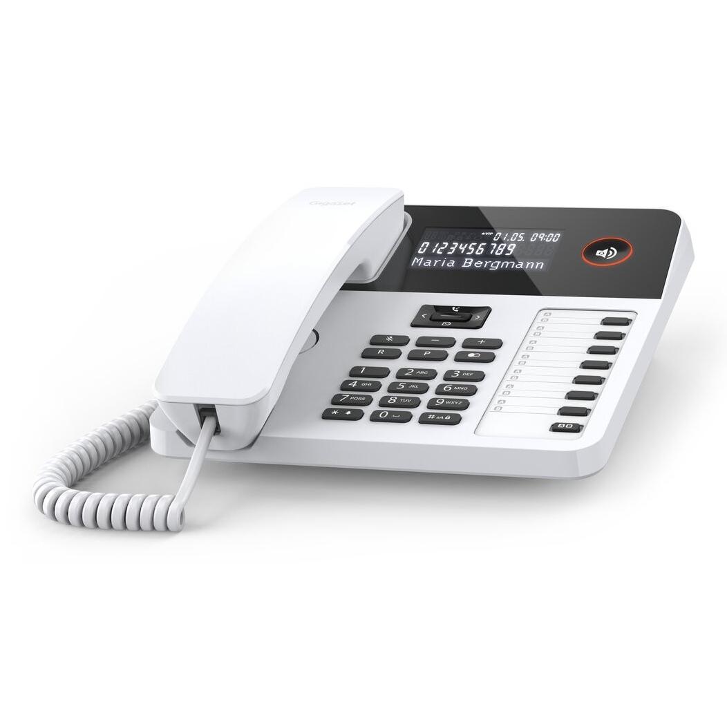 Gigaset DESK 600 Teléfono analógico Identificador de llamadas Blanco