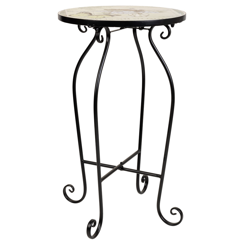 Wonderlust Deco - Soporte de mosaico y forja verde d35x60 Verde D35x60h cm