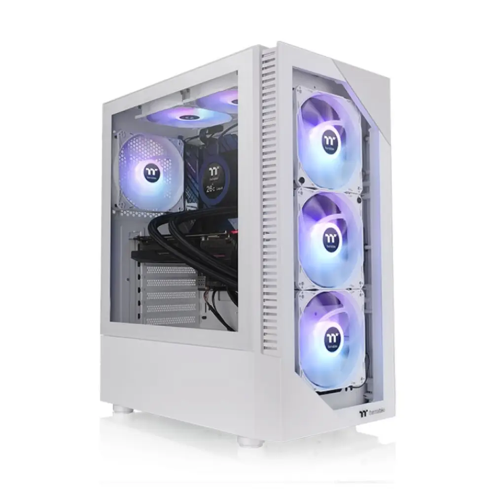 Torre PC Thermaltake View 200 TG ARGB Snow Cristal Templado USB 3.0