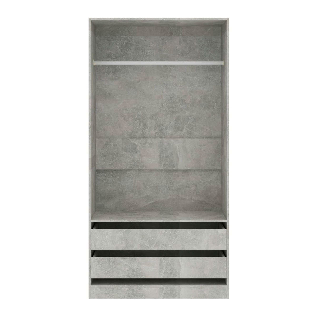 Armario Tsubaki 2 cajones diseño sin puertas 200x100x50 cm