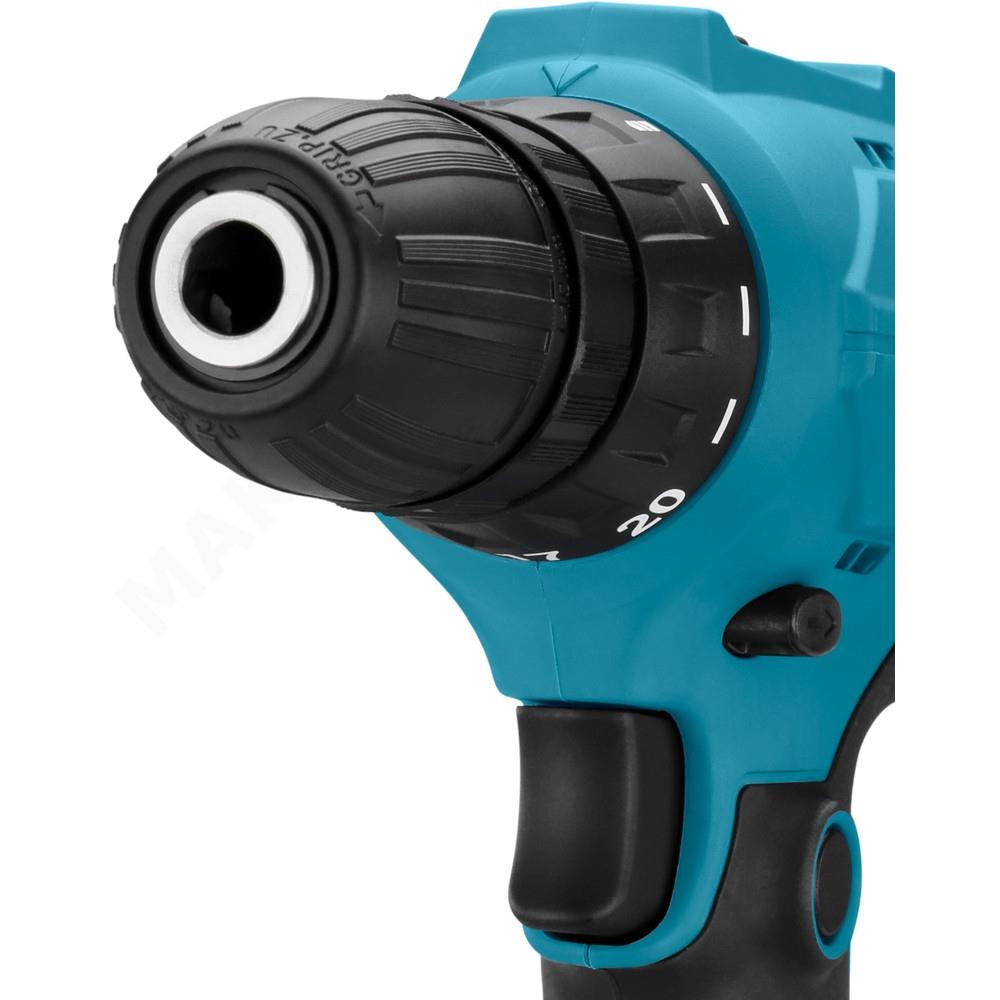 Makita DF0300 Cordless Drill 1500 RPM in Black and Blue, CE certified, ideal for electric tools with compact design and efficient performance.