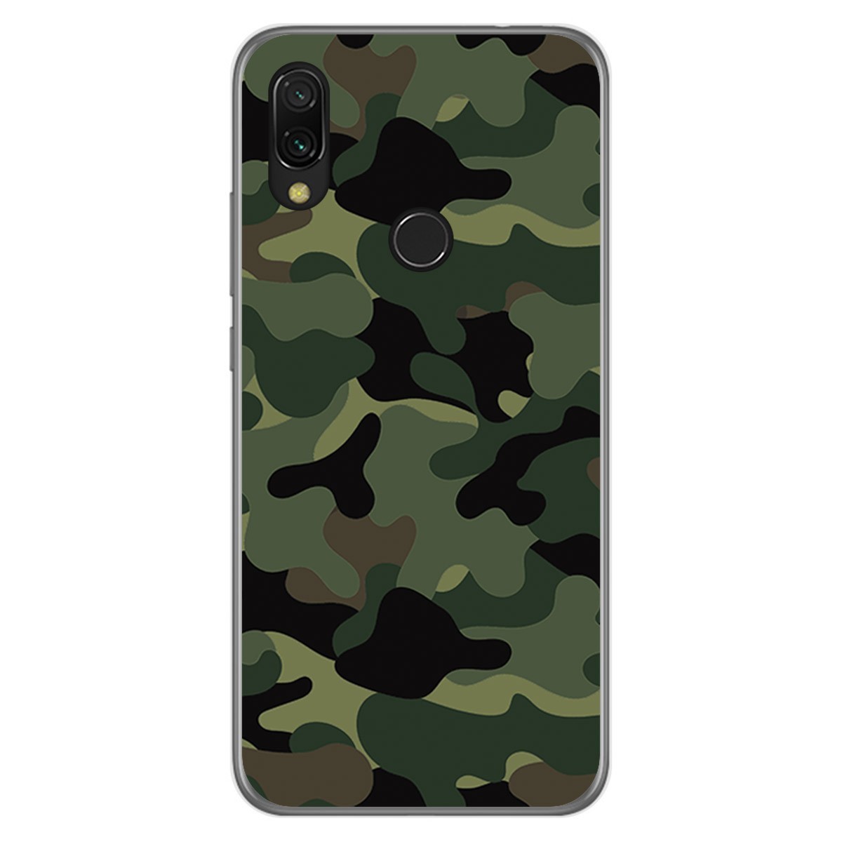 Tumundosmartphone Funda Gel Tpu para Xiaomi Redmi 7 diseño Camuflaje Dibujos