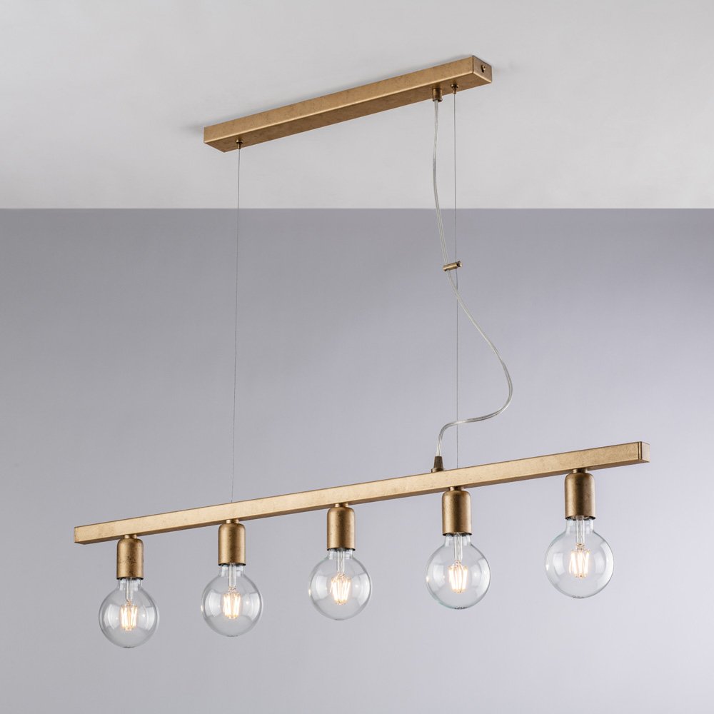 Fabian Araña Contemporánea Gold 5 Luces E27